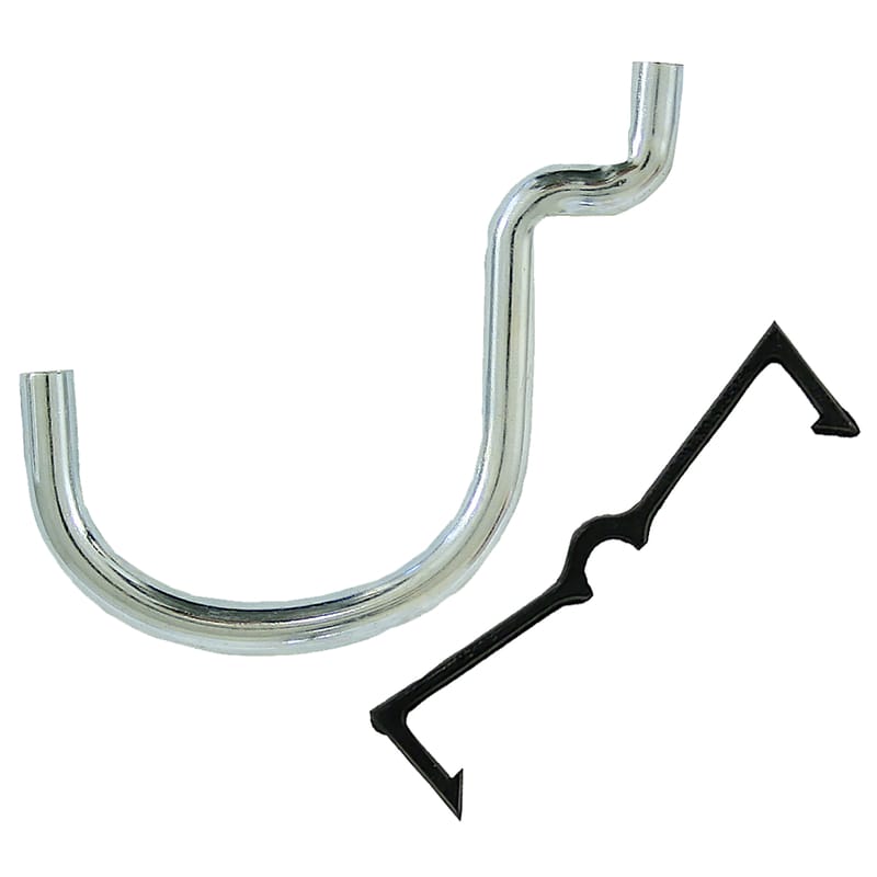 Crawford 14115 Zinc Plated Black/Silver Steel 1.5 in. Peg Hooks 6 pk