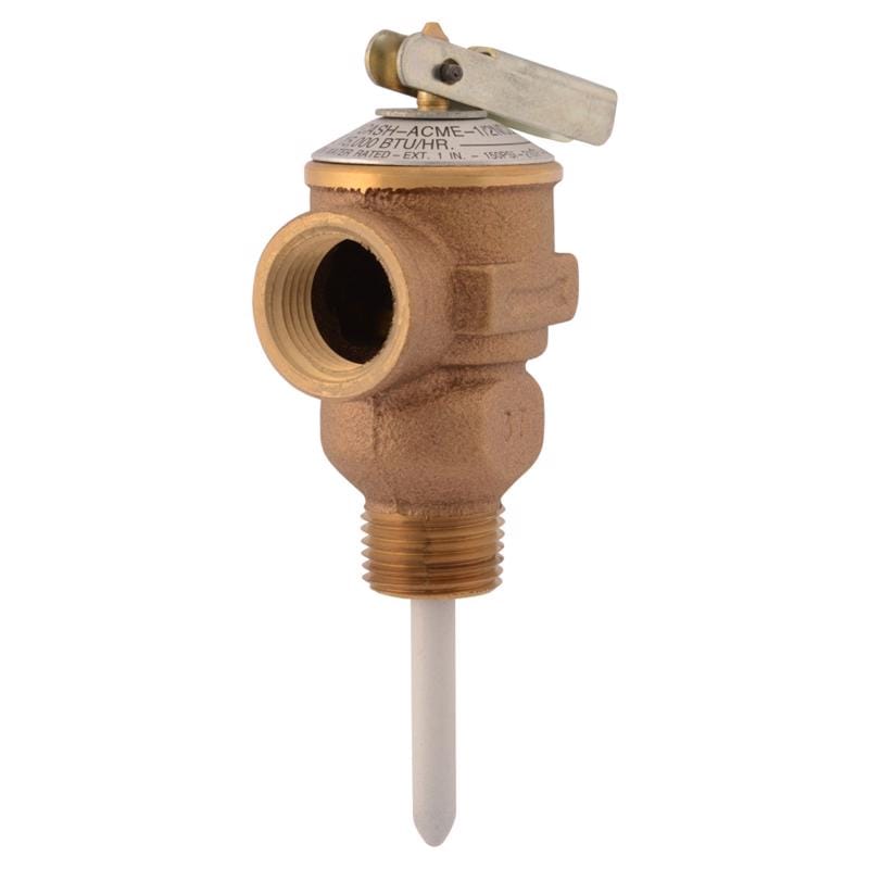 Cash Acme 16481A-0125 1/2 in. Bronze Temperature and Pressure Relief Valve